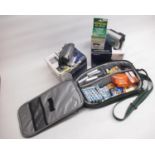 Sony DCR-HC35 & DCR-HC51 handheld video cameras with chargers and collection of Sony/Maxwell