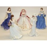Royal Worcester figures: With Love CW737 H24cm, Summertime limited edition 915/7550 CW809 H24cm,