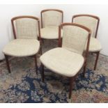Set of four mid-century Danish teak Mobler dining chairs designed by Erik Buch (4)