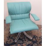 Saporiti Italia swivel chair, designed by Giovanni Offredi