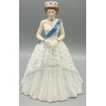 Royal Worcester figurine, Her Regal Majesty, limited edition 195/4950, H23cm