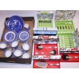 Portmeirion Botanic Garden boxed cutlery - 6 tea spoons, 6 Pastry Forks, Cheese Knife and 6
