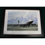 "The Classic 747" framed print, British Airways Boeing 747-200 by Michael Rondot signed by artist