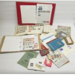 Collection of GB and world stamps, mounted and loose inc. Hong Kong, France, China, etc.