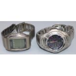 Casio G-Shock GW-1200U tough solar stainless steel wristwatch with analogue and digital display