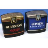Two Guinness branded draught dispenser hoods/bar toppers, c1990s, H22cm, A/F