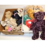 Quantity of modern collectable teddy bears incl. Russ and Gund, and two Dean's Rag Book Bears