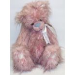 Kaycee Bears, designed by Kelsey Cunningham: Ellie-May, teddy bear with long pink fur, H50cm