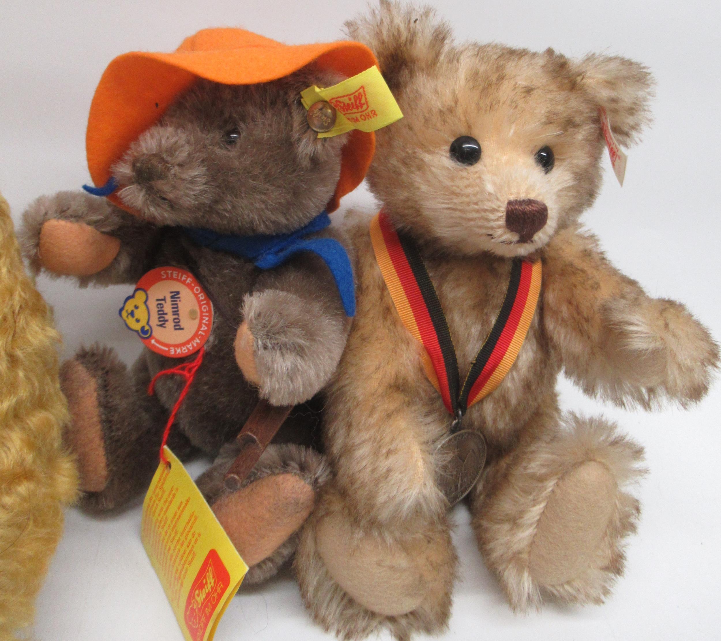 Four Steiff bears, including a Springflower bear, Nimrod Teddy and two others (4) - Image 3 of 3