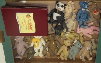 One boxed Steiff by Enesco 1951 Panda and 1911 Dutch Rabbit with assorted other Steiff by Enesco