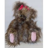 Kaycee Bears, designed by Kelsey Cunningham: Priscilla, teddy bear with long tawny fur, H52cm
