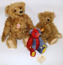 Three Steiff Bears in boxes. Including, 'Baerle 43 PAB 1904' bear No. 04053, H43cm with certificate,