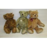 Three Steiff bears, including '1920 Teddybar' repro H37cm and two others (3)