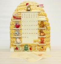 Steiff The Perpetual Calendar, beehive shaped with twelve bears, limited edition 458/2001, boxed