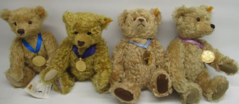 Four Steiff commemorative bears, including 100 Years of Peter Pan, Golden Jubilee etc. (4)