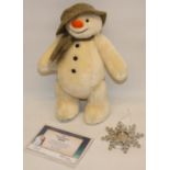Merrythought/Danbury Mint: The SnowmanTM limited edition soft toy, with snowflake ornament set