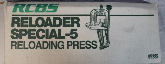 Boxed RCBS Special-5 Reloading press