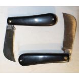 Pair of as new Rodgers of Sheffield pruning knives