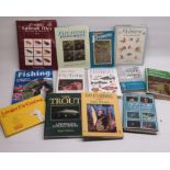 Assorted collection of books relating to fly fishing covering flies, Trout fishing, Trout flies,