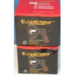 Two boxed LightForce portable spotting lamps