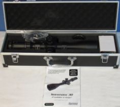 Hawke Sidewinder 30 rifle scope with mounts. HK400 4-16X50. In own 'flight' case