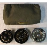 Wychwood carry bag cont. Masterline Advantage II sensadic disc drag performance fly reel, BFR Dragon