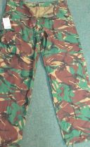 Five pairs of military camo trousers (as new) Sizes, 38 x 2, 44, 42 x 2