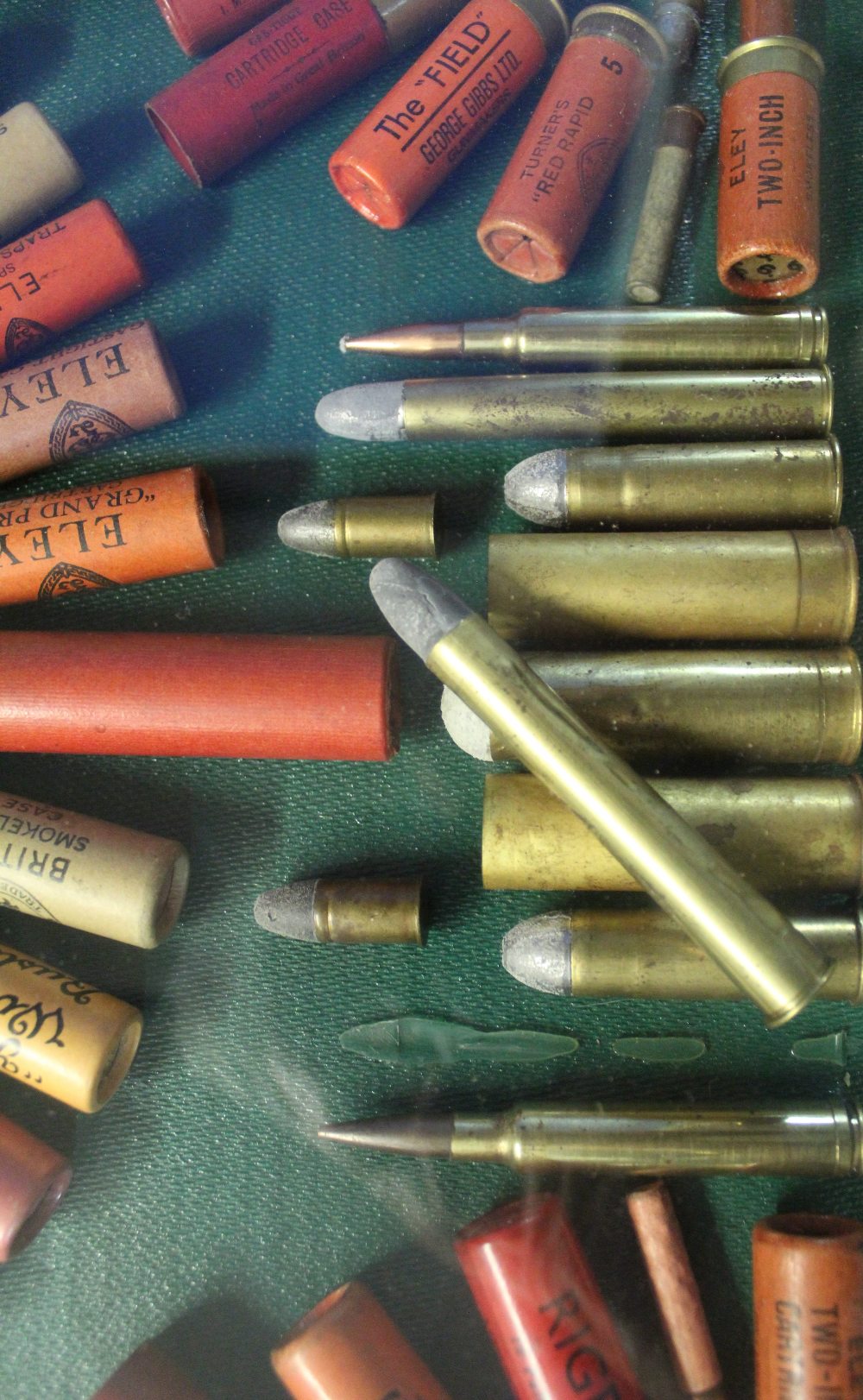 Eley Sporting Military Cartridges large wall mounted framed shotgun