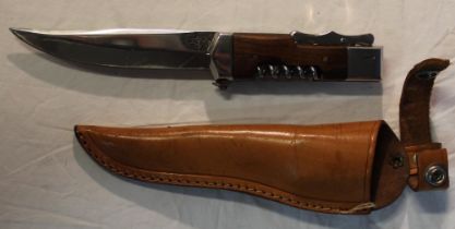 Hallait German hunting knife with corkscrew