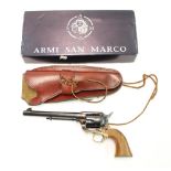 Armi San Marco Colt .45 replica with 6 1/2 inch barrel complete with leather holster