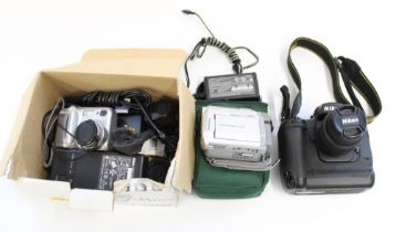 Nikon Coolpix 430 kit incl charger battery etc. together with Nikon D1H DSLR camera with Nikor