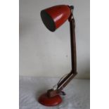 Vintage Terence Conran for Habitat orange Maclamp anglepoise desk lamp A/F