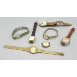 Tissot ladies gold plated hand wound wristwatch D17.3mm, 1970's Everite ladies gold plated hand