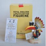 Royal Doulton MCL3 limited edition Guinness "Big Chief Toucan" ceramic figurine (1261/2000) in