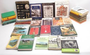 Mixed collection of books covering antiques, silver, farming, animals and Yorkshire (qty. in 2