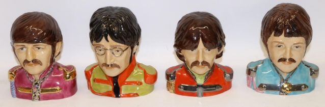 Peggy Davies - set of four limited edition Pop Legend busts of The Beatles modelled by Ray Noble