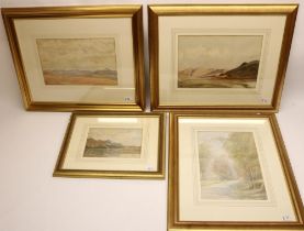 Jas (James) Allan (early C20th): group of four watercolour landscapes of Scottish scenes, all