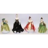 Four Royal Doulton figures - Buttercup HN2309, Fleur HN2368, Pretty Ladies - Evening Elegance HN4789