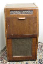 Mid C20th His Master's Voice, H.M.V., HMV Model 1616 walnut cased radiogram, serial no. 2682 A/F