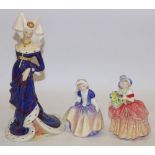 Three Royal Doulton figures: The Lady Anne Neville 1456-1485 HN2006; Cissie HN1811; and Dinky Do