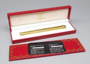 Les Must de Cartier, Cartier pen, boxed with certificate of origin