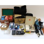Large selection of camera equipment and accessories incl. Canon compact power adaptors, Camcord