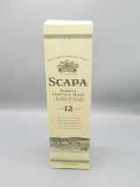 Scapa 12 year old Single Orkney Malt Scotch Whiskey 40%vol 1 Litre