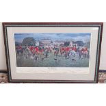 Peter Watson signed limited edition print of 'The Middleton Meet in front of Birdsall House' 21/250,