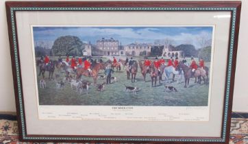 Peter Watson signed limited edition print of 'The Middleton Meet in front of Birdsall House' 21/250,