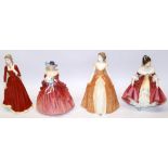 Four Royal Doulton figures - Southern Belle HN2229, Genevieve HN1962, Classics Summer's Dream HN4660