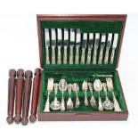 Canteen of silver plated Kings Pattern cutlery for six place setting