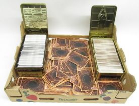 Large collection of Yu-Gi-Ho! cards inc. 2 metal Yu-Gi-Ho! card tins, some marked 1st Edition some