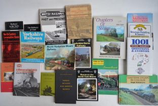 Collection of railway related books, guides and magazines to include 9 bound volumes of "The World