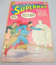 DC Golden Age - Superman #91 Aug. 1954 'Featuring the Amazing Story of a Modern Ghost who Haunts